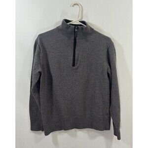 Orvis Sweater MEDIUM 100% Merino Wool Taupe